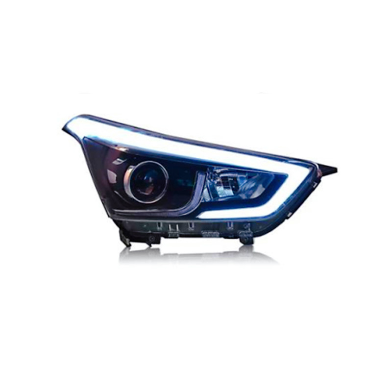 Car Styling Headlight For Hyundai ix25 2014-20 17 LED Signal Front Headlights Replacement DRL Daytime Light