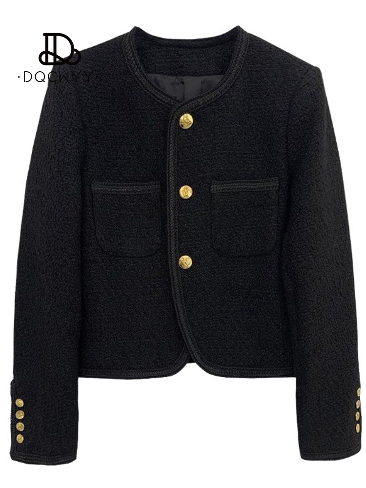 Women s Jackets Jaket mantel wanita pakaian kasual atasan pendek serbaguna kecil wol Mode Korea musim gugur dan dingin 2023 230904