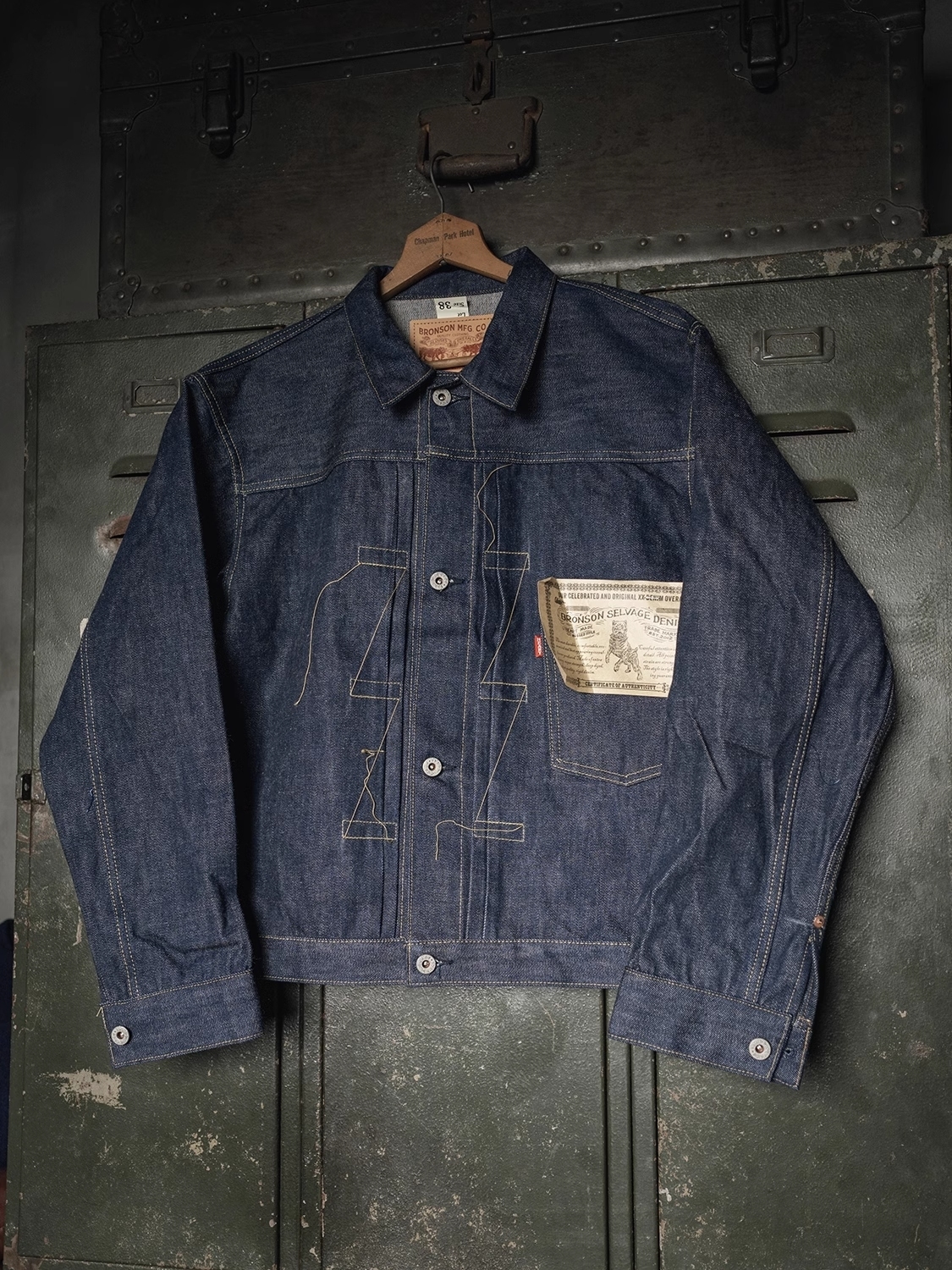 Men's Jackets Red Bronson 44806Xx Jean Jacket War Model Blue Seage Denim Blouse S6xx 230901