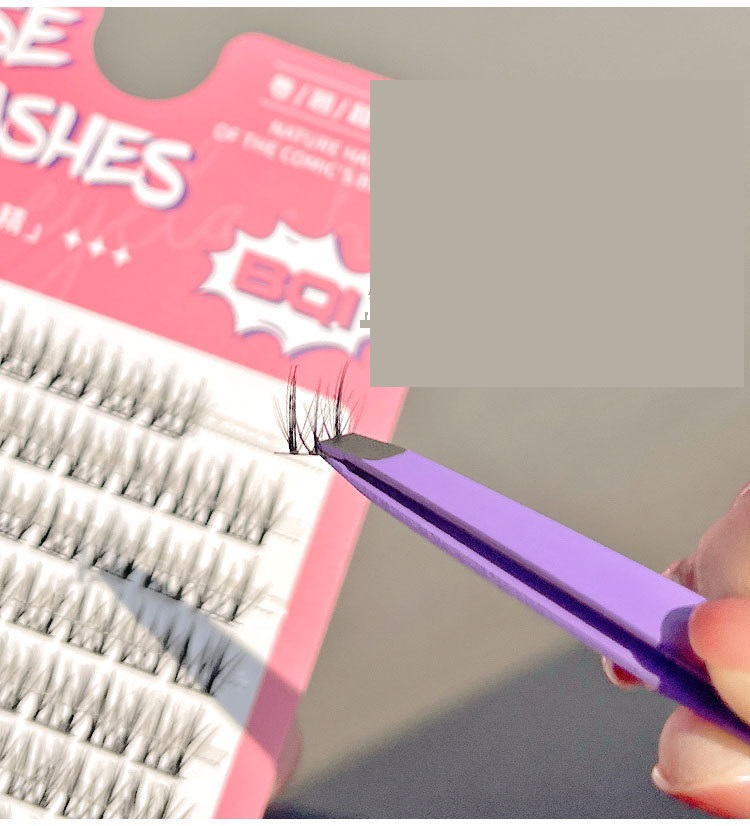 Makeup tool kits False eyelash glue tweezers set lashes clip eyelash glue tool Daily throwing lasting