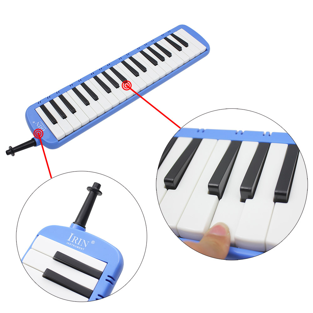 Piano Style Melodica With Box Organ Accordion Mouth Piece Blow Key Board 37 Key