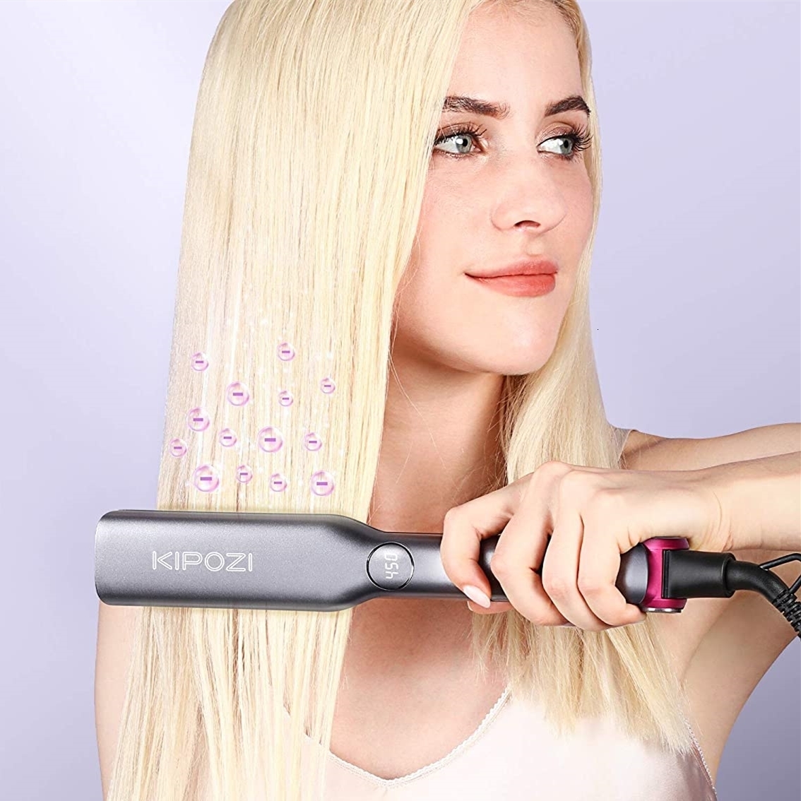 Hair Straighteners KIPOZI V6 pelurus rambut Ion negatif alat menata profesional canggih 60 menit desain kunci pengaman mati otomatis 230904
