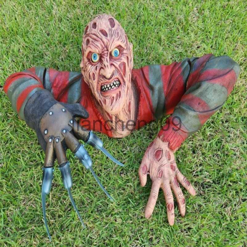 Party Decoration Nightmare Freddy Krueger Tomb Walker Wall Hanging Resin Crafts Halloween Horror Dolls Spooky Ambiance Party Holiday Decoration x0905 - view 6