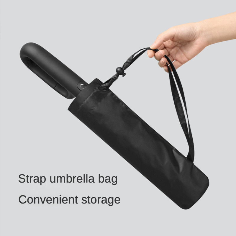 Umbrellas Reinforce Ring Clasp Fully Automatic Umbrella Men Women 10 Double Bone Large Folding Windproof Strong Waterproof Sturdy 230905