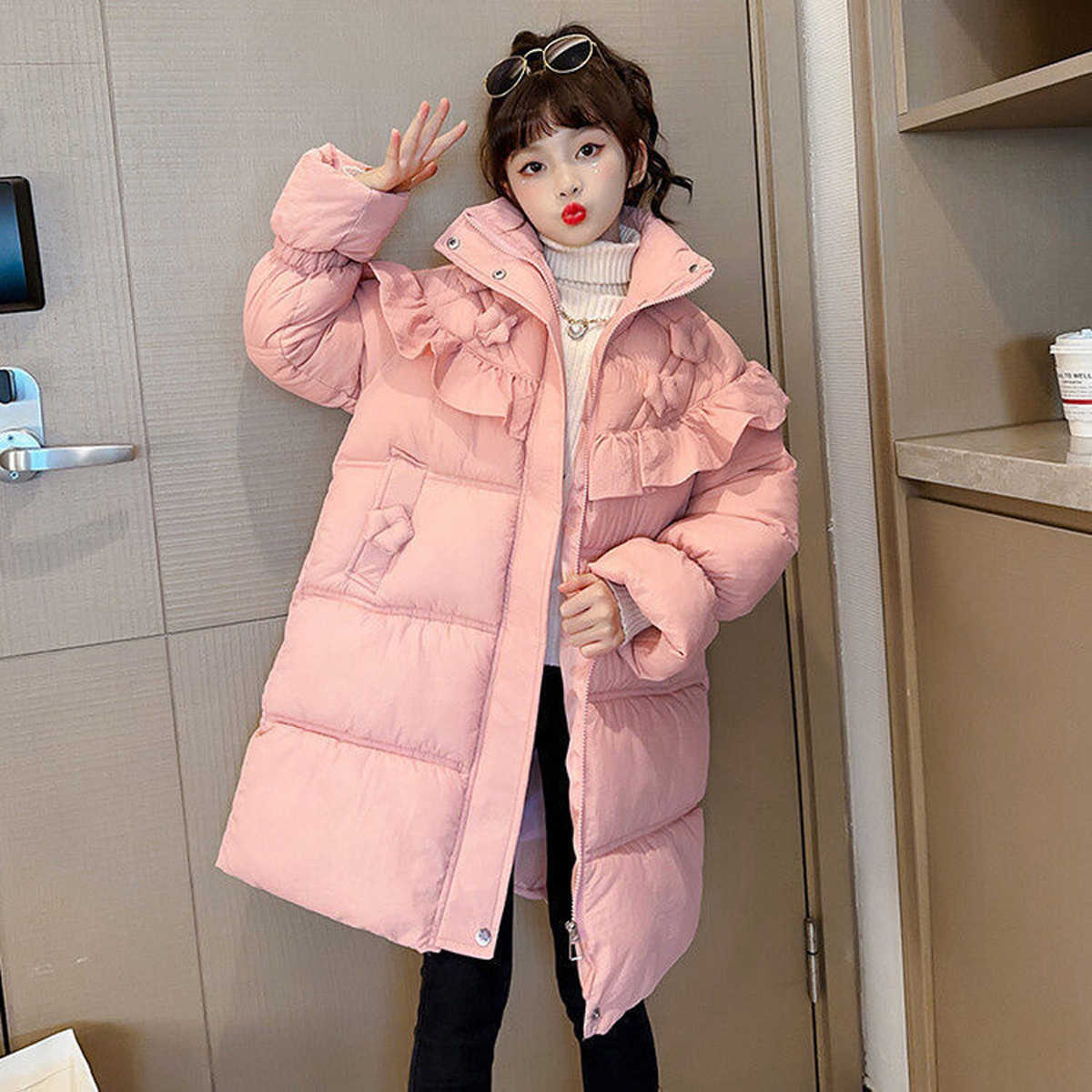 Down Coat Children Clothing Girls Clothes Warm Winter Cotton Jacket Hooded Coat Teen Thicken Outerwear Kids Waterproof R230905