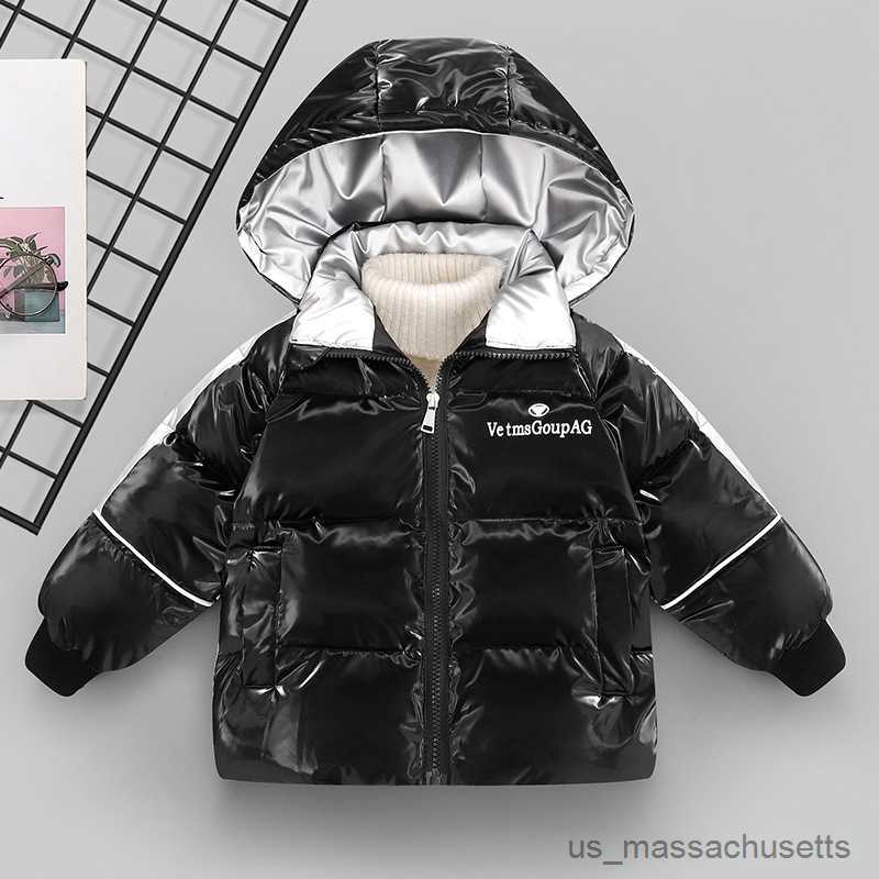 Down Coat New Baby Boys Coats For Autumn Winter Outerwear Children Hooded White Down Jacket R230905