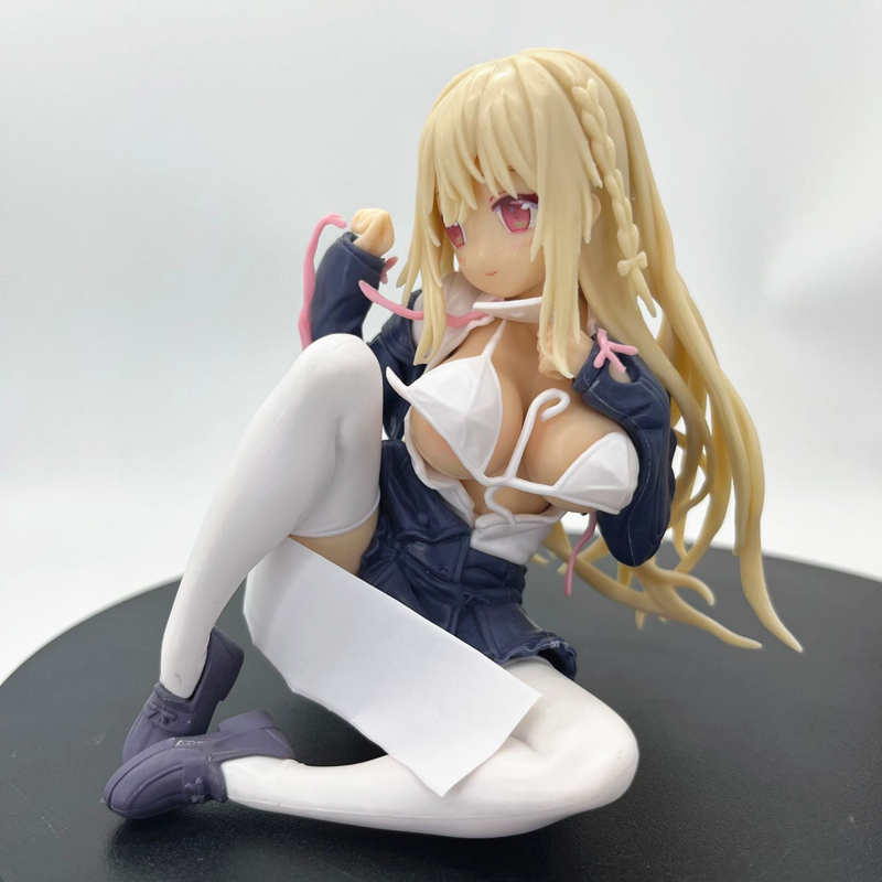 Finger Toys 11cm Pink Charm UnionCreative Design COCO KaNA TwinBox Maeda Shiori Anime Action Figure Adult Collectible Toys PVC Model Doll