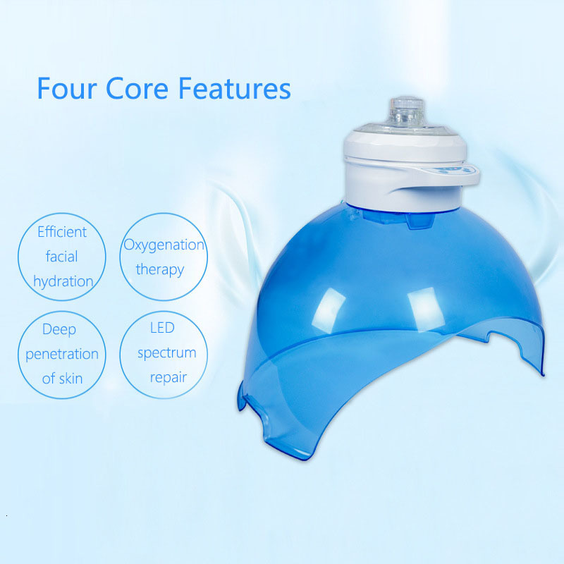 Face Care Devices Upgrade Hydrogen Oxygen Mask With LED 3 Color Steamer Hydrogen Water Machine Oxygen Jet Peel Machine LED Pon Light 230904