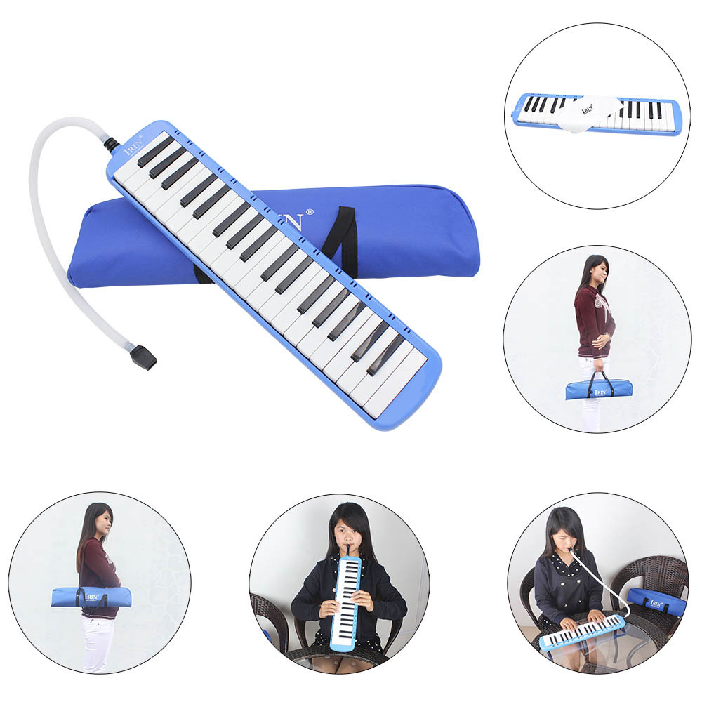 Piano Style Melodica With Box Organ Accordion Mouth Piece Blow Key Board 37 Key