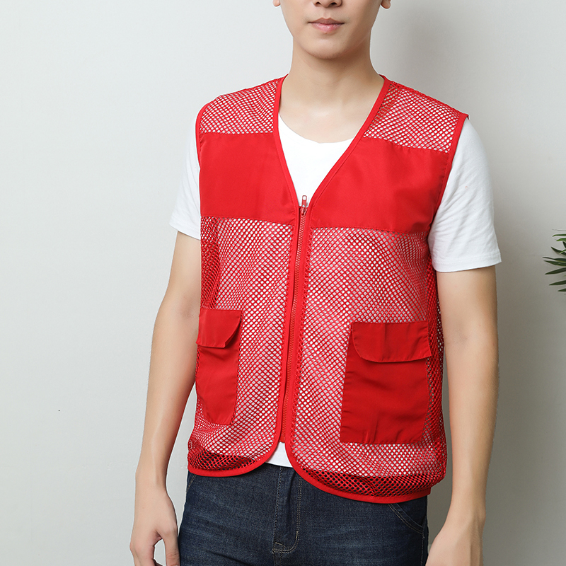 Men's Vests Outdoor Men Multi Pocket Baggy Vest Summer Men Casual Thin Mesh Shooting Work Outerwear Sleeveless Jacket With Many Pockets 230904