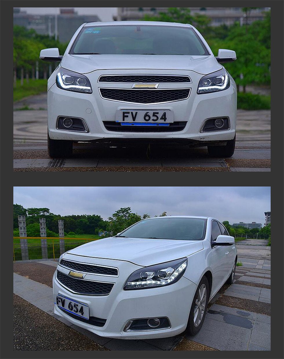 Car Headlights Assembly For Malibu 2012-20 15 LED Front Head Lights Daytime Light DRL Dynamic Turn Signal