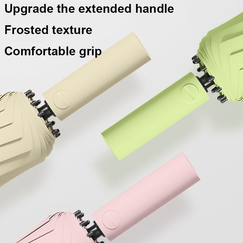 Umbrellas 12 Ribs60 Bone Reinforced Strong Windproof Automatic Umbrella Waterproof Sunproof AntiUV Folding Men Women Parasol M260302