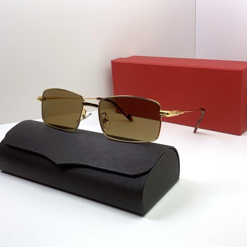 Fashion Designer Sunglasses Frames Mens Womens Full Rimless Travel Men Buffalo Horn Sun glasses Frame Transparent Man Polarized Driving Eyeglasses Sonnenbrille