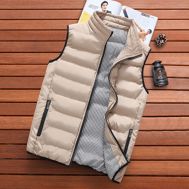 Men's Vests Clothing Mens Autumn Warm Sleeveless Jacket Male Winter Casual Waistcoat Men Vest Plus Size Veste Homme