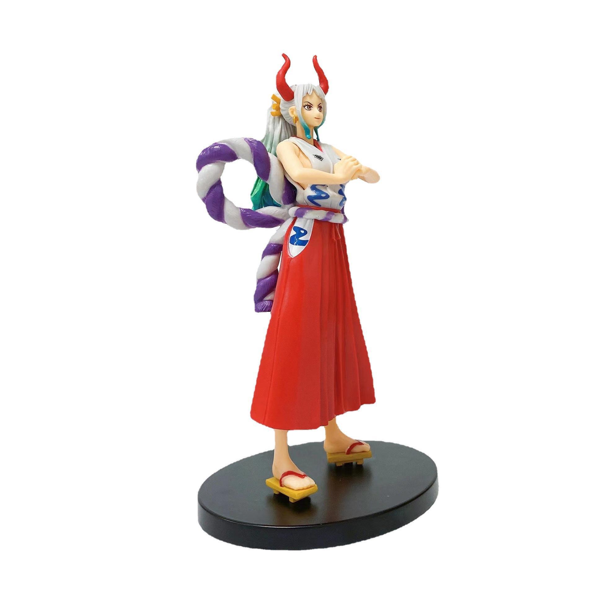 Finger Toys 19cm One Piece Yamato Figure Wano Country The GrandLine Lady Toys Figuras Anime Manga Figurine Collection Model Doll Gift