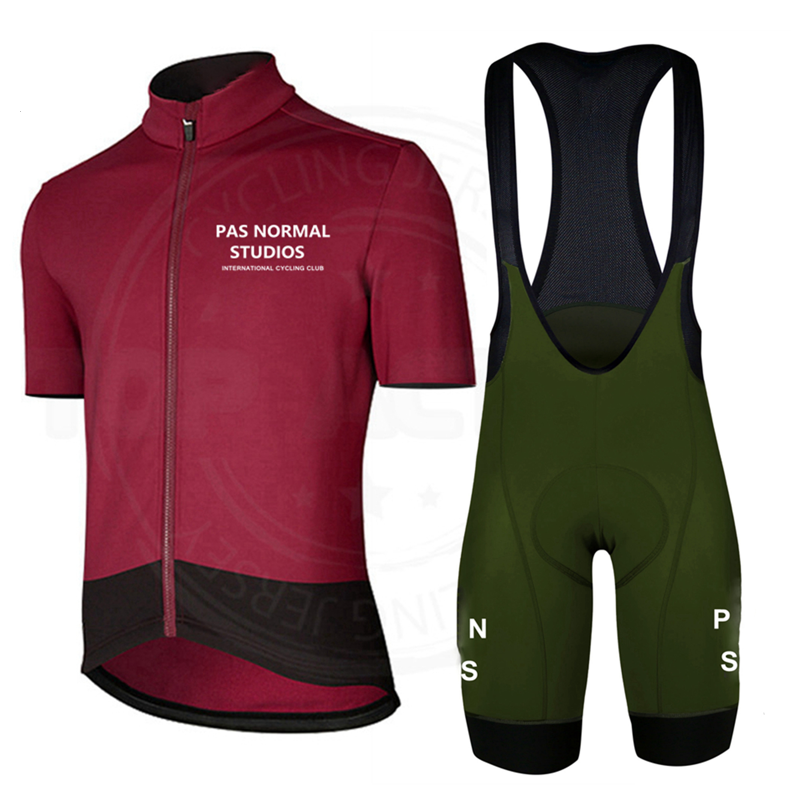 Cycling Jersey Sets PNS Pas Normal Studios Men Summer Cycling Jersey Short Sleeves Bibs Shorts Suit Bicycle Clothing Set MTB Uniform Shirt 230904 - view 5