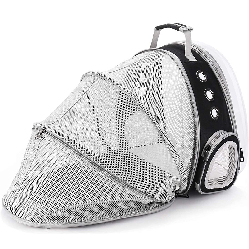 yuexuan front expandable cat dog backpack carrier fit up to 20 lbs space capsule bubble window pet carrier backpack for large fat cat and small puppy
