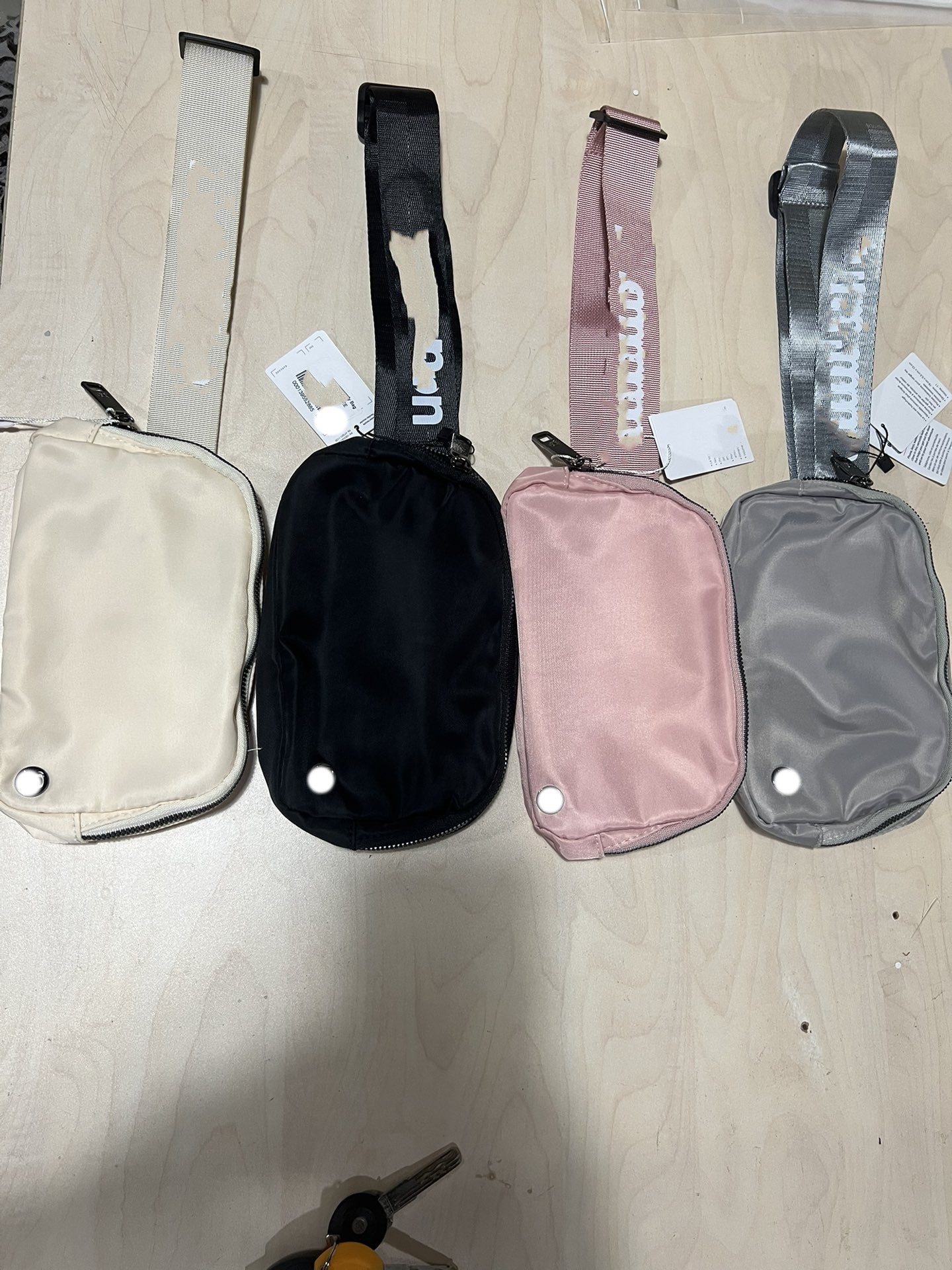 LL quilted grid belt bag Outdoor sport yoga waist bags women adjustable strap zipper Cross body camera bag messenger designer fanny pack