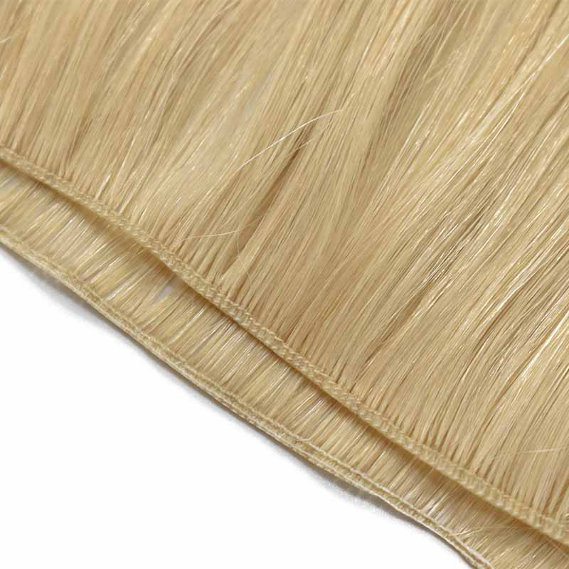 New Products PU Hair Wefts 100% Natural Human Hair Bundles Straight Invisible Light weight Hair Extensions For Women 50G/piece 100G/lot Double Drawn H