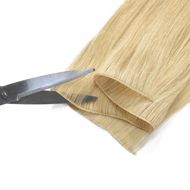 New Products PU Hair Wefts 100% Natural Human Hair Bundles Straight Invisible Light weight Hair Extensions For Women 50G/piece 100G/lot Double Drawn H