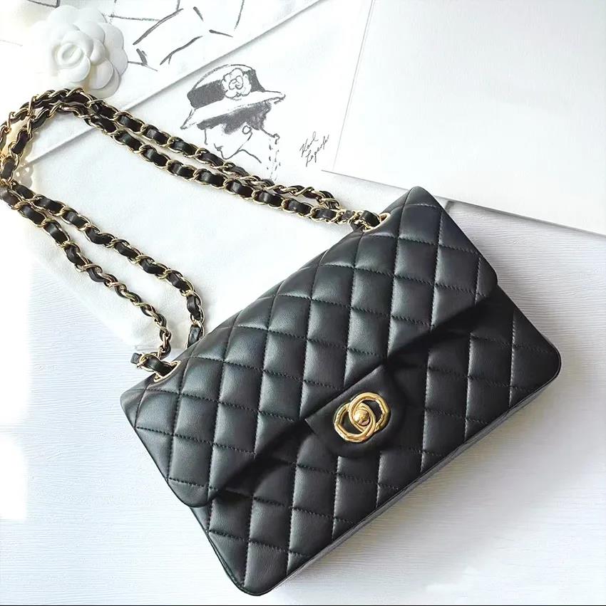 Luxury Handbags Shoulder Chain Bag Women Flap Designer Handbag Totes Bags Wallet Check Velour Thread Purse Double Letters Solid Hasp stylish fashion tote