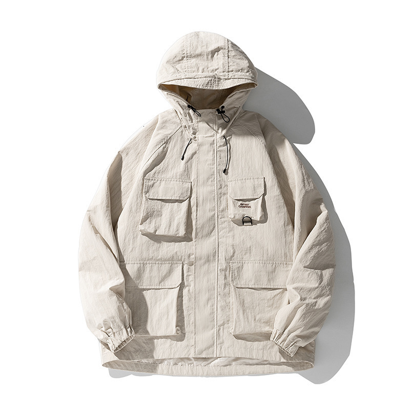 Men s Jackets Jaket saku perkakas isi daya untuk pria jaket tahan air angin luar ruangan musim gugur dan dingin baru 230904