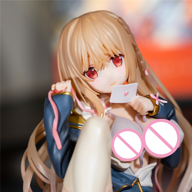 Finger Toys 11cm Pink Charm UnionCreative Design COCO KaNA TwinBox Maeda Shiori Anime Action Figure Adult Collectible Toys PVC Model Doll