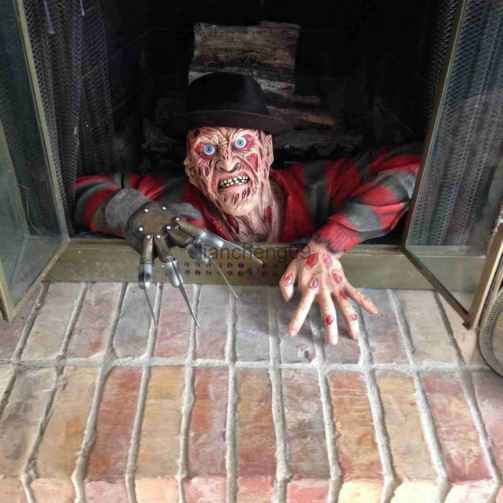 Party Decoration Nightmare Freddy Krueger Tomb Walker Wall Hanging Resin Crafts Halloween Horror Dolls Spooky Ambiance Party Holiday Decoration x0905 - view 5