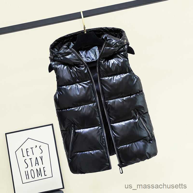Down Coat 2023 Autumn Winter Shiny Vest For Boy Waterproof Junior Boy Sleeveless Jacket 3-20 Years Kid Teenager Girls Waistcoat R230905