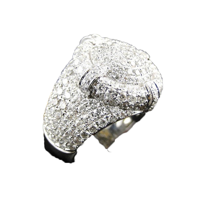 Fashion jewelry Vintage Men Ring Classical Full diamonds Punk designer Rings Rock 18k gold plated Luxury Rings Trendy Retro male r