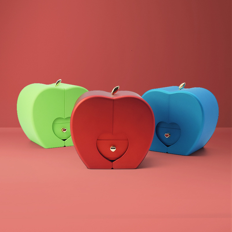 Jewelry Pouches Bags Kalung teks gambar proyeksi cinta kustom perak 925 baja tahan karat kotak hadiah Natal ornamen perhiasan Apple 230904