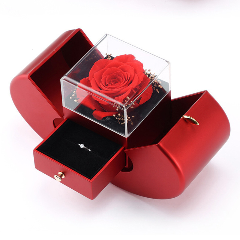 Jewelry Pouches Bags Kalung teks gambar proyeksi cinta kustom perak 925 baja tahan karat kotak hadiah Natal ornamen perhiasan Apple 230904