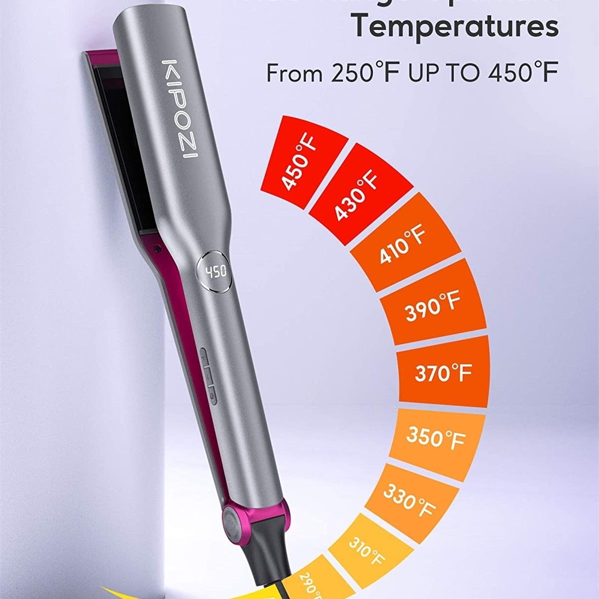 Hair Straighteners KIPOZI V6 pelurus rambut Ion negatif alat menata profesional canggih 60 menit desain kunci pengaman mati otomatis 230904
