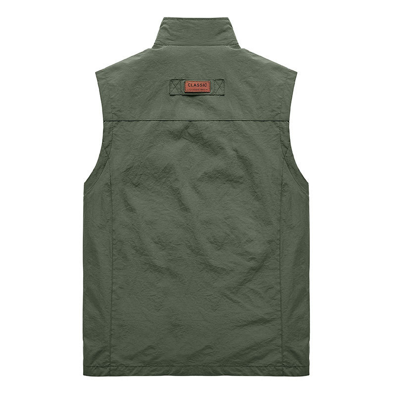 Men's Vests Men's Vests Mens Jacket Sleeveless Vest Spring Summer Autumn Casual Travels Hiking Work Vest Multi-pockets Vest Waistcoat 5XL 23