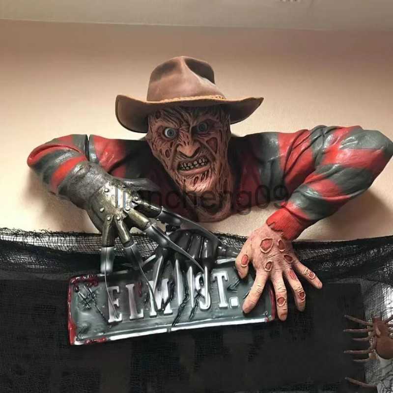 Party Decoration Nightmare Freddy Krueger Tomb Walker Wall Hanging Resin Crafts Halloween Horror Dolls Spooky Ambiance Party Holiday Decoration x0905 - view 4