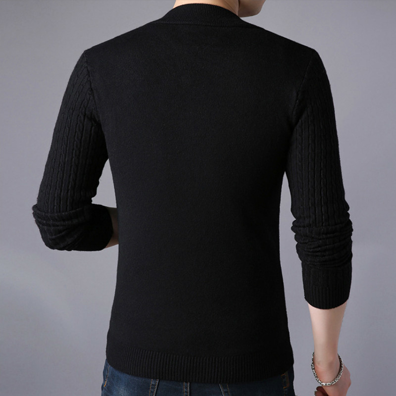 Mens Sweaters Spring Sweater Cardigan Solid Long Sleeve Knitted Coat Full Zipper Casual Wool Slim Male Autumn Clothing 230904