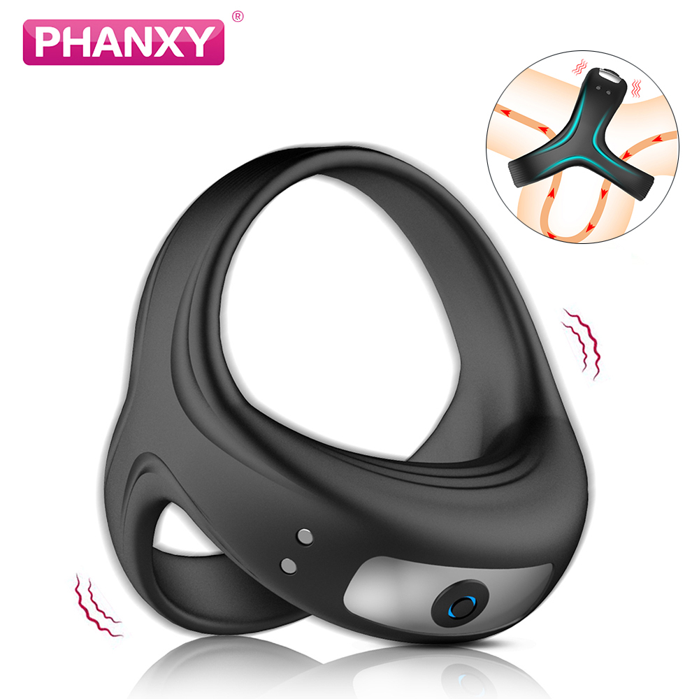 Vibrators PHANXY Vibrator Cock Ring Delay Ejaculation Sex Toys for Men Erection Penis Male's Masturbators Goods Adults 18 230904