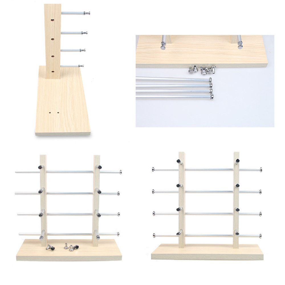 Jewelry Boxes Dua Baris Kayu Kaca Mata Rak Display Acara Kasus Rak Kacamata Penyimpanan Organizer Acara Berdiri 230904