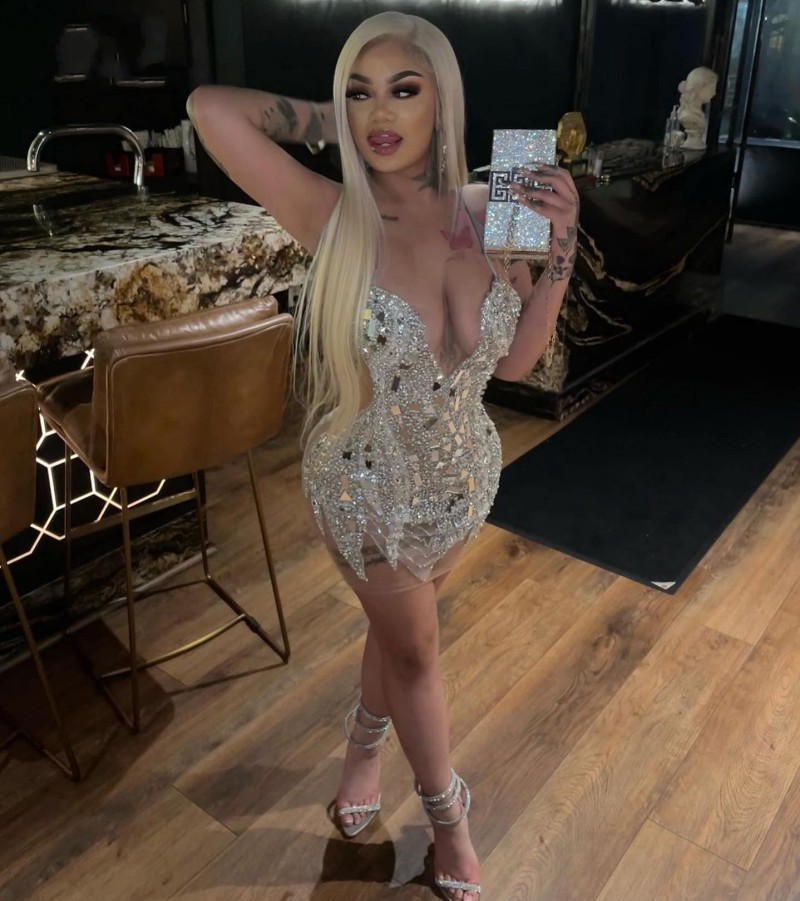 Shinny Fitted Short Silver Prom Dress For Black Girl Gold Crystal Beads Mini Cocktail Birthday Party Gowns 2024 Robe De Soiree