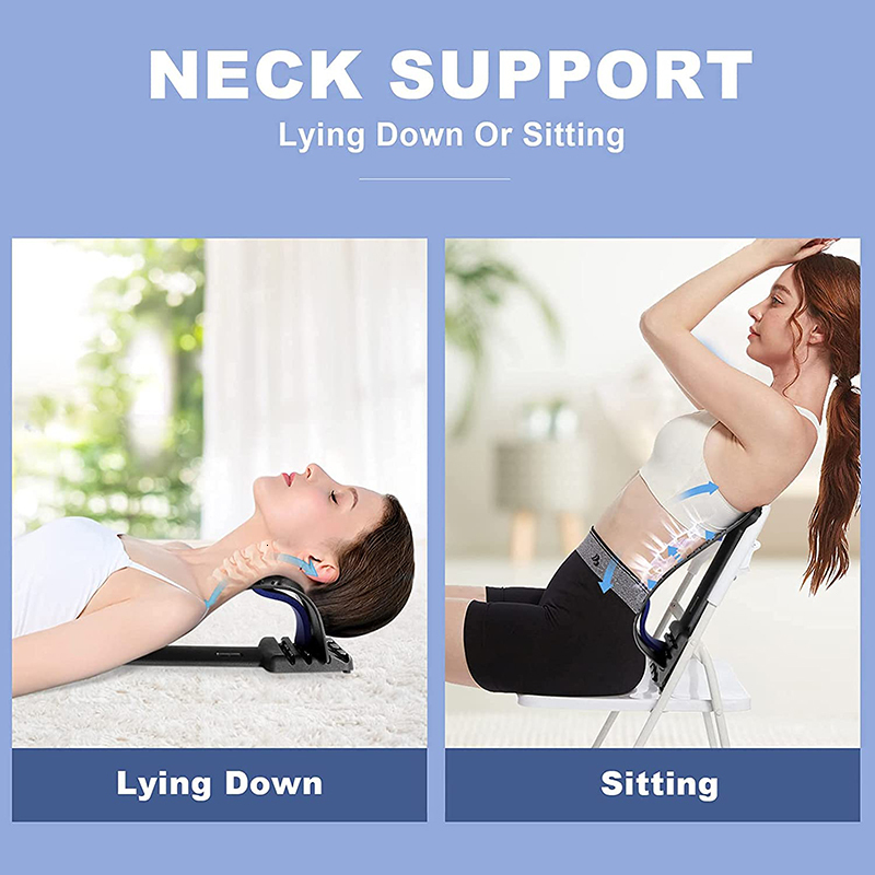 Back Massager Adjustable 4Level Neck Stretcher for Cervical Pain Relief and Shoulder Cracker Relaxer Muscle Massage Spine 230904