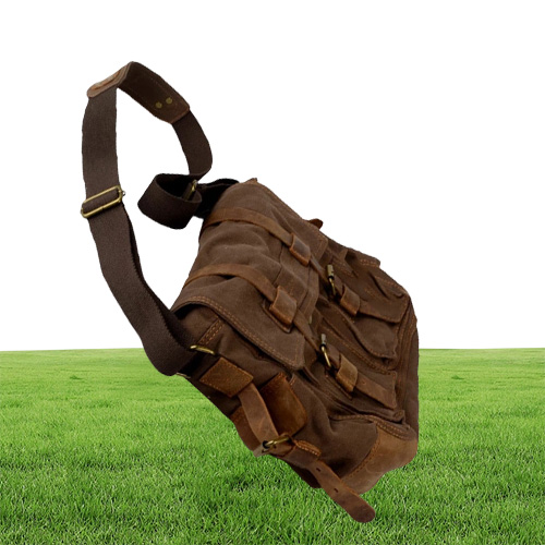 I AM LEGEND Will Smith Bag Canvas + Genuine leather Messenger Bags Men Shoulder Crossbody Casual Bags M318