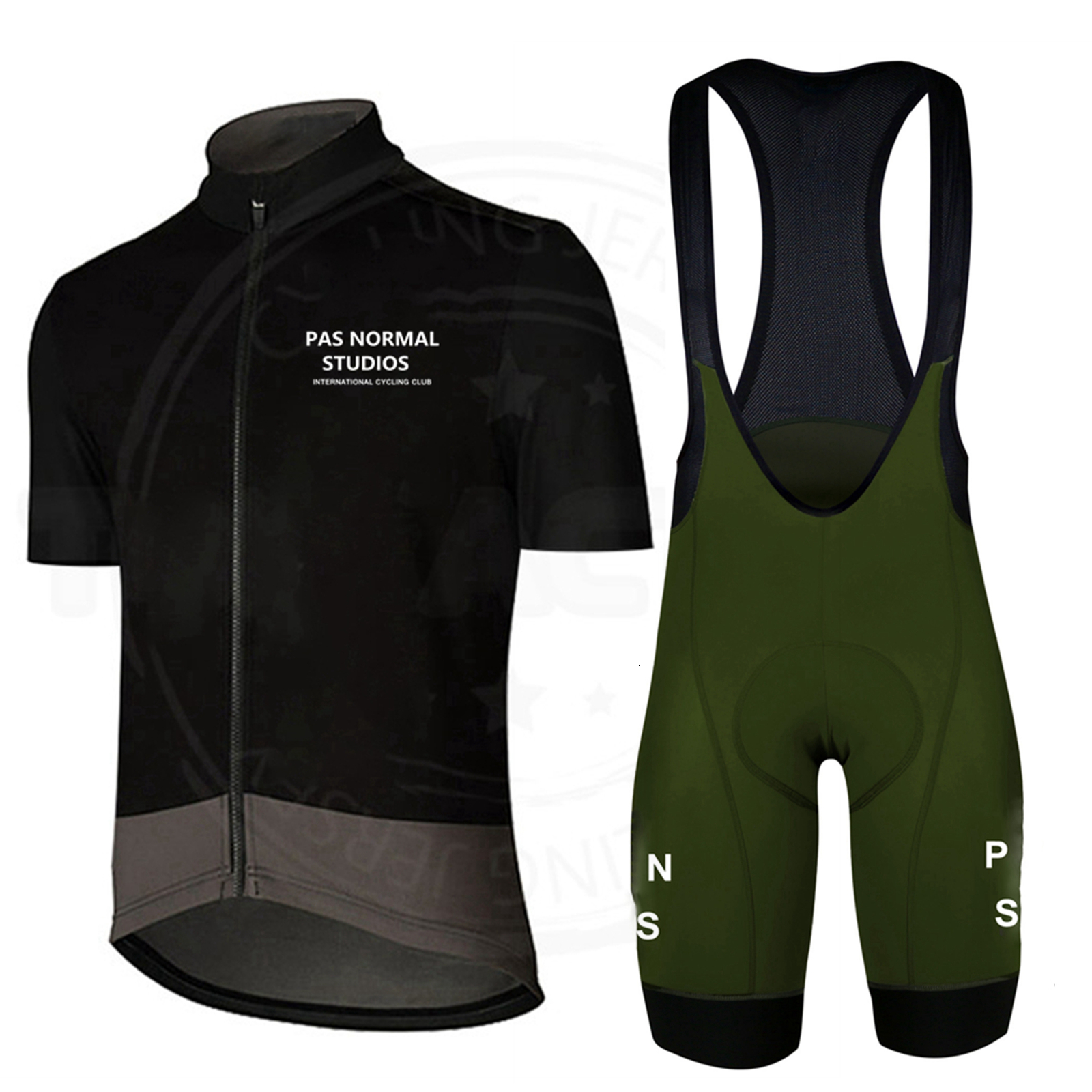 Cycling Jersey Sets PNS Pas Normal Studios Men Summer Cycling Jersey Short Sleeves Bibs Shorts Suit Bicycle Clothing Set MTB Uniform Shirt 230904 - view 3