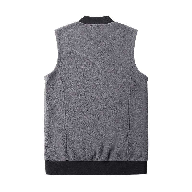 Men's Vests wholesale winter custom jacket polar fleece vest men 100% polyester fishing hunting windproof vest men black fleece vest 230904