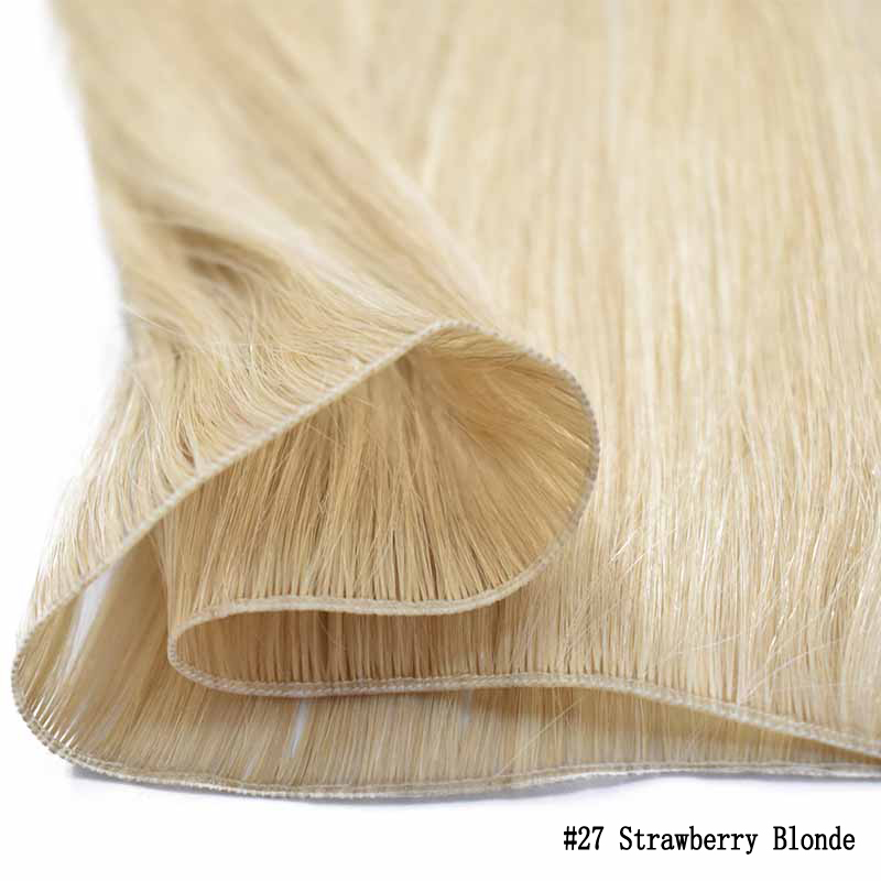 New Products PU Hair Wefts 100% Natural Human Hair Bundles Straight Invisible Light weight Hair Extensions For Women 50G/piece 100G/lot Double Drawn H