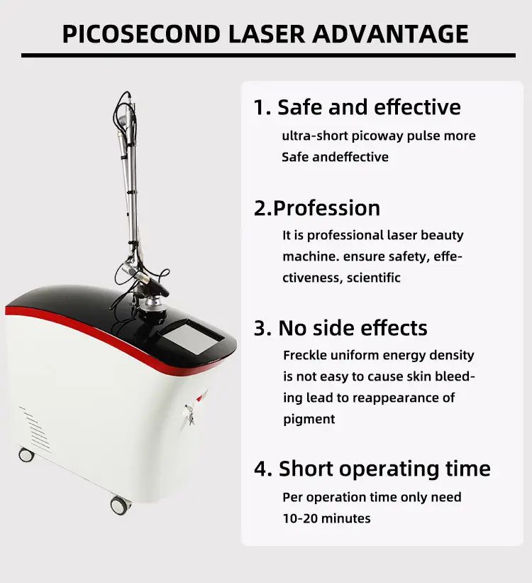 2023 Picosecond Pigmentation Removal Machine Laser Machine laser 1064nm/532nm 755nm Tattoo Remove Skin Whitening
