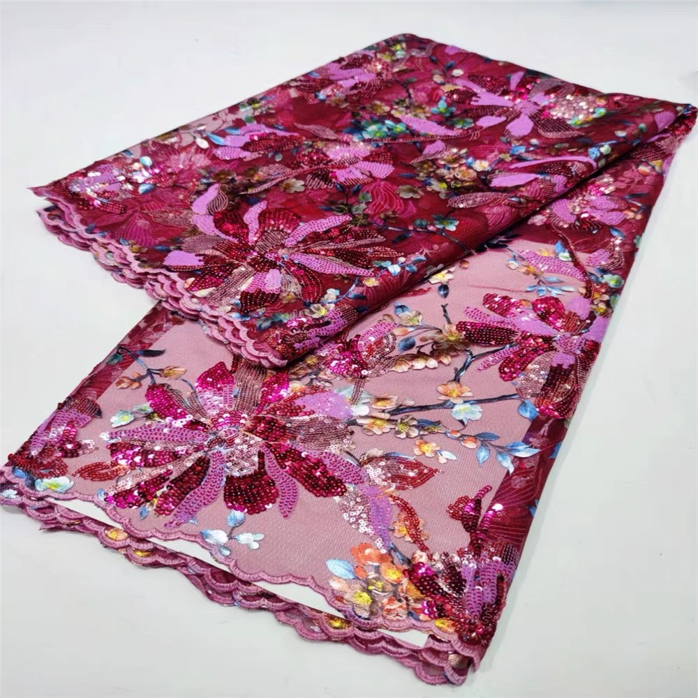 Aso Ebi Luxury Mermaid Formal Evening Dresses Glitter Sequins Floral Print Long Split Side African Prom Dress Illusion Bodice Special Occasion Gowns P