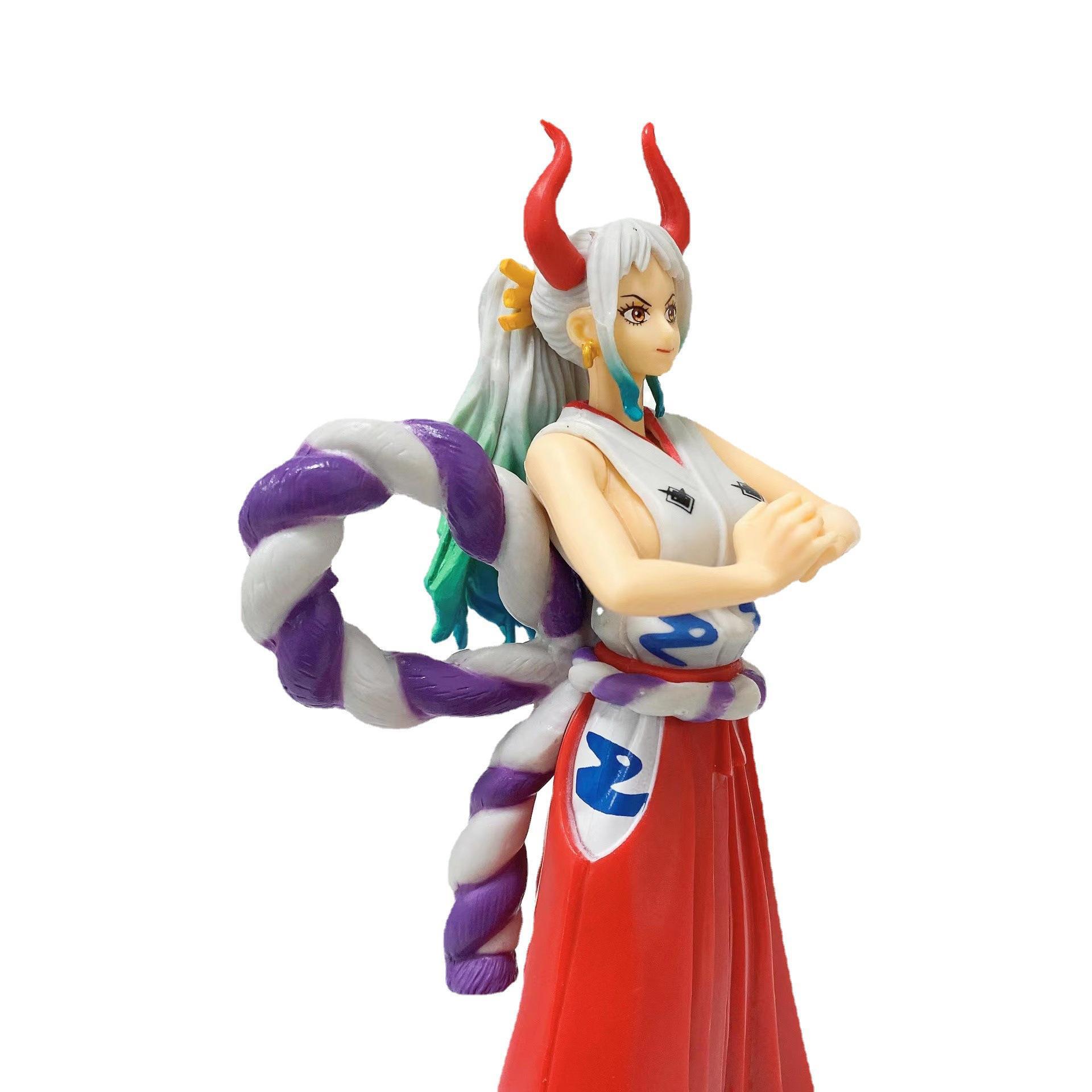 Finger Toys 19cm One Piece Yamato Figure Wano Country The GrandLine Lady Toys Figuras Anime Manga Figurine Collection Model Doll Gift