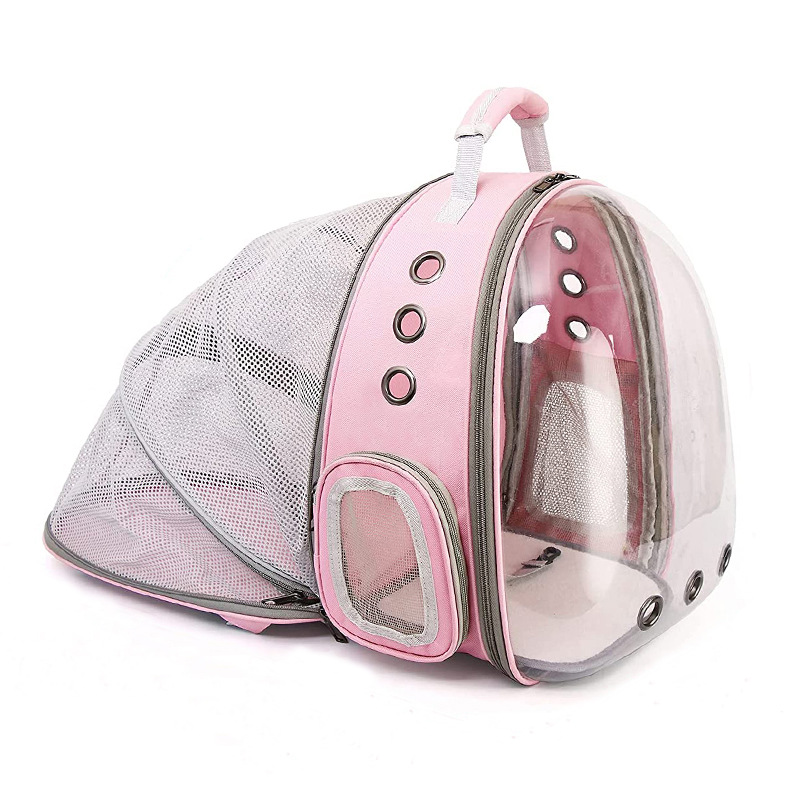 yuexuan front expandable cat dog backpack carrier fit up to 20 lbs space capsule bubble window pet carrier backpack for large fat cat and small puppy