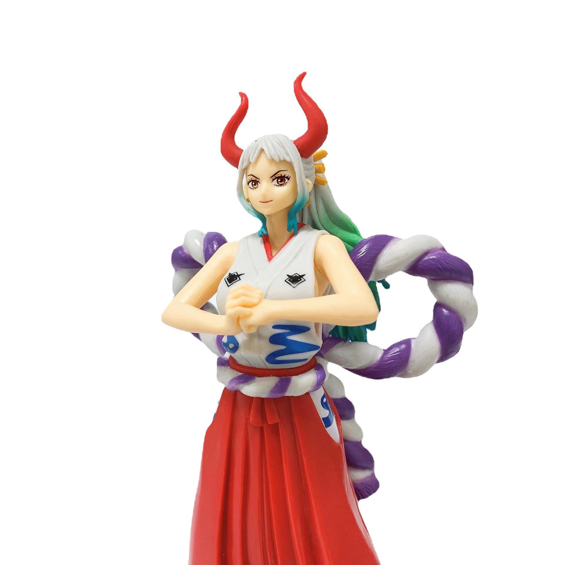 Finger Toys 19cm One Piece Yamato Figure Wano Country The GrandLine Lady Toys Figuras Anime Manga Figurine Collection Model Doll Gift