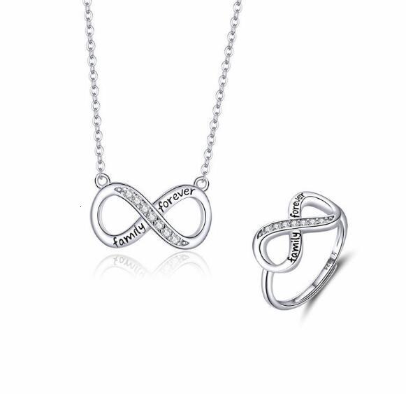 Wedding Rings PJS Set Perhiasan Perak Kustom Kalung Anting Gelang Kubus Persegi Zirkon untuk Hadiah Wanita 230904